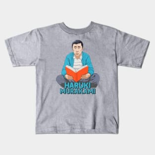 Haruki Murakami 村上 春樹 ---- Retro Fan Art Design Kids T-Shirt